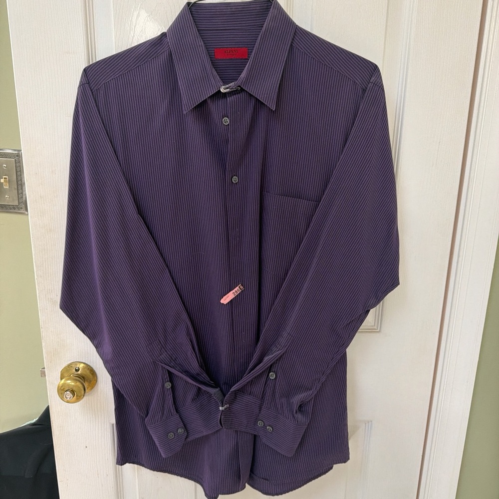 Alfani Men's Deep Purple Dress Shirt